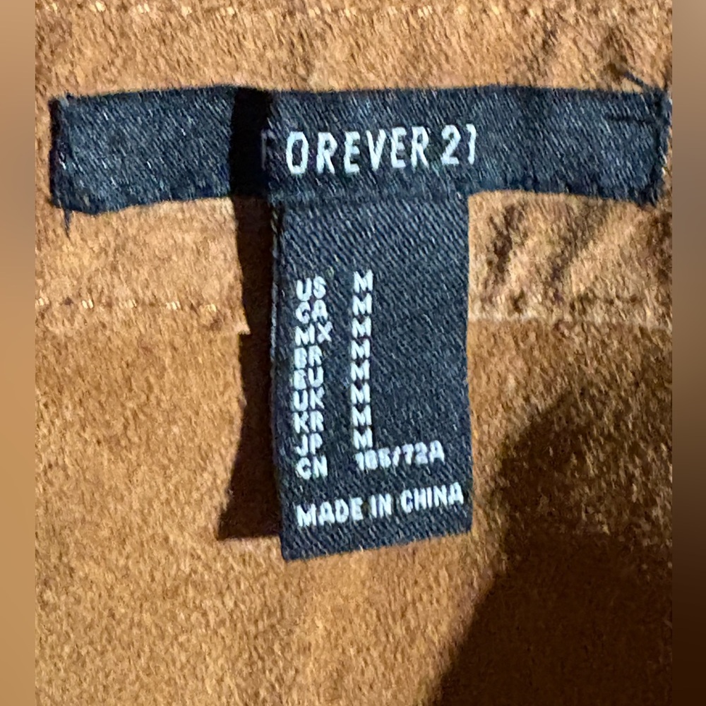 FOREVER 21 Y2K Suede Mini Skirt in Sz M - Picture 5 of 5
